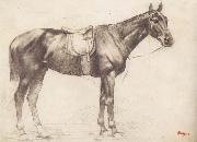 Horse with Saddle and Bridle Edgar Degas